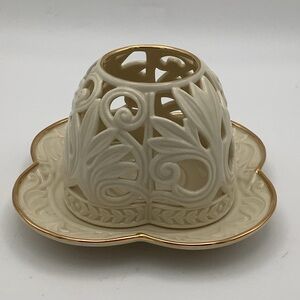 Lenox Two Piece Pierced Tea Light/Votive Candle Holder
